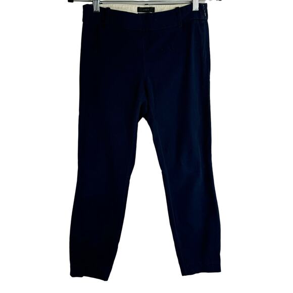 J Crew Minnie Pants Women's Navy Blue Wool Blend Skinny Ankle Fit size 00 - Picture 1 of 4